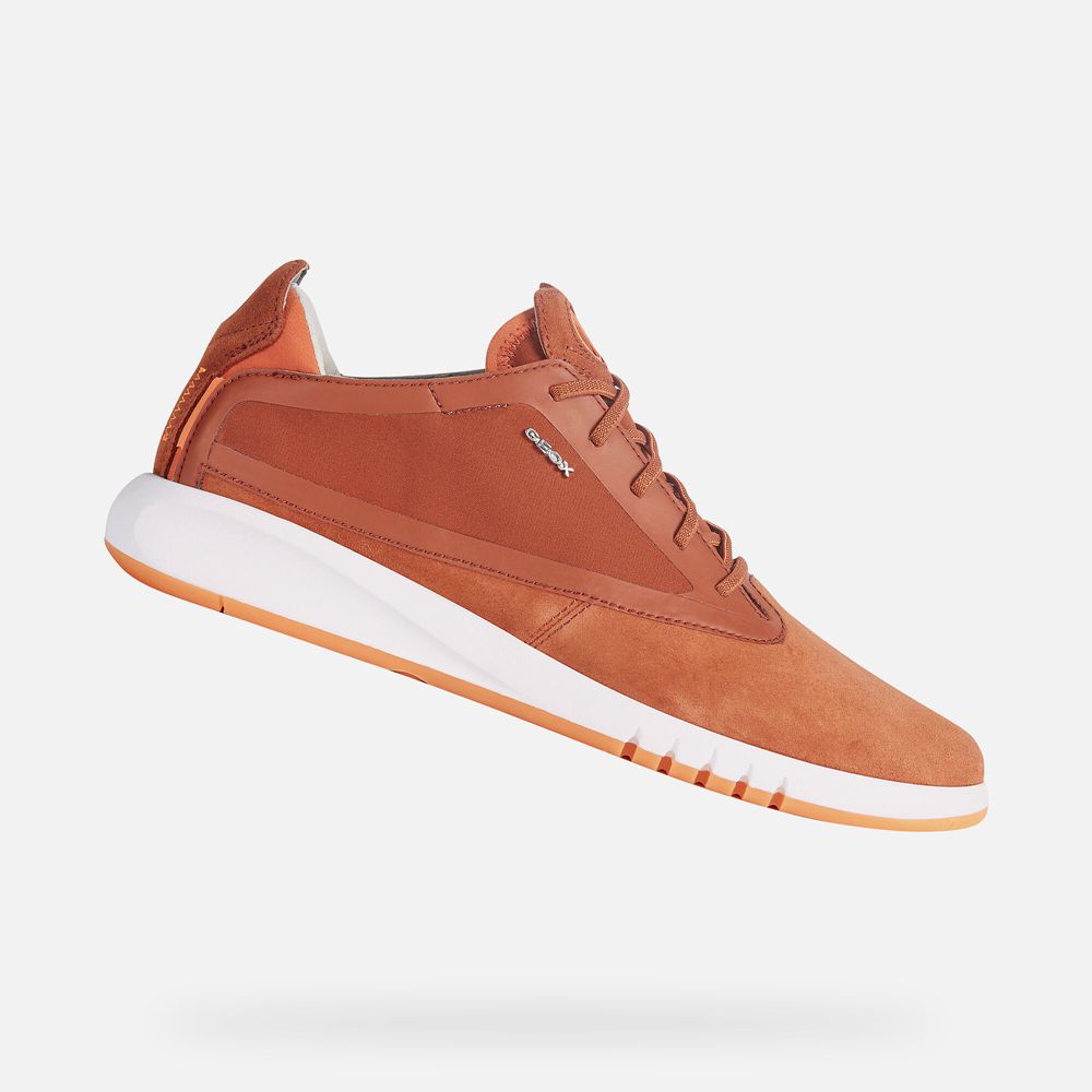 Geox Sneakers Orange Aerantis - Geox Mens Shoes - QYJRTE934